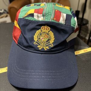 Y2K Polo Ralph Lauren CP-93 Crest Limited Ed Nautical Flags Hat Cap Regatta Sail